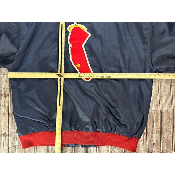 Mitchell & Ness California Angels MLB Satin Bomber Jacket size 60 Vintage 70's - Picture 8 of 9
